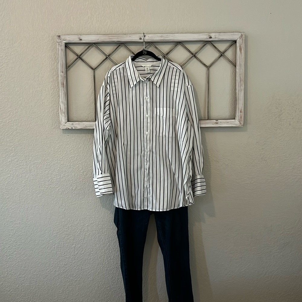 Women’s oversized dress shirt H&M